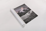 Mount Robson BW with Color by Alan Majchrowicz. shown as a rolled paper print. Available as archival giclee rolled canvas, fine art paper, or poster print. SKU 28186h.
