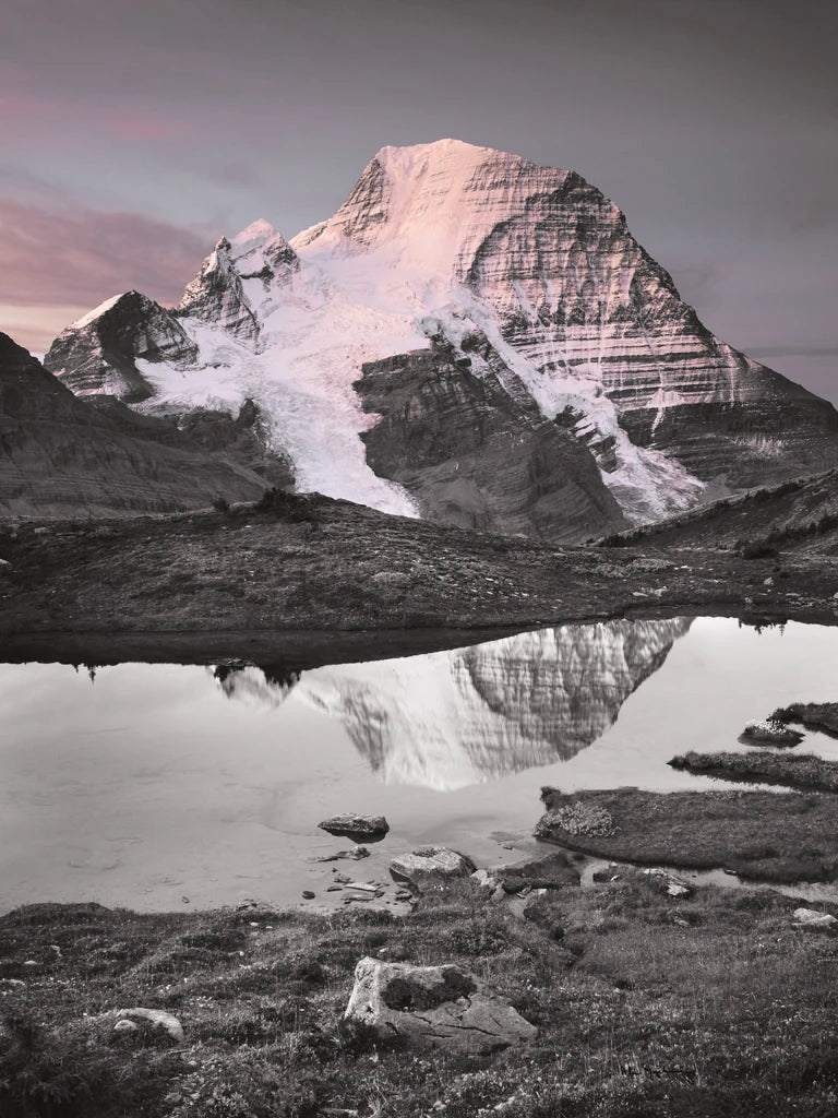Mount Robson BW with Color Crop by Alan Majchrowicz