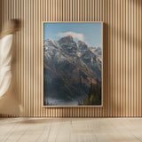 Mount Tupper Selkirk Mountains British Columbia by Alan Majchrowicz. shown as over sized large wall art. Available as an archival giclee rolled canvas, fine art paper, or poster print. SKU 90656h.