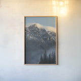 Mount Tupper View by Alan Majchrowicz. shown as a paper print in a natural frame. Available as a archival giclee rolled canvas, fine art paper, or poster print. SKU 90655h.