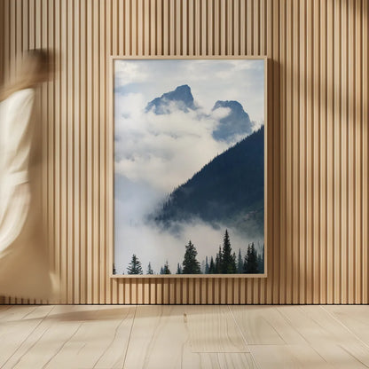 Mountain Fog by Alan Majchrowicz. shown as over sized large wall art. Available as an archival giclee rolled canvas, fine art paper, or poster print. SKU 77221h.