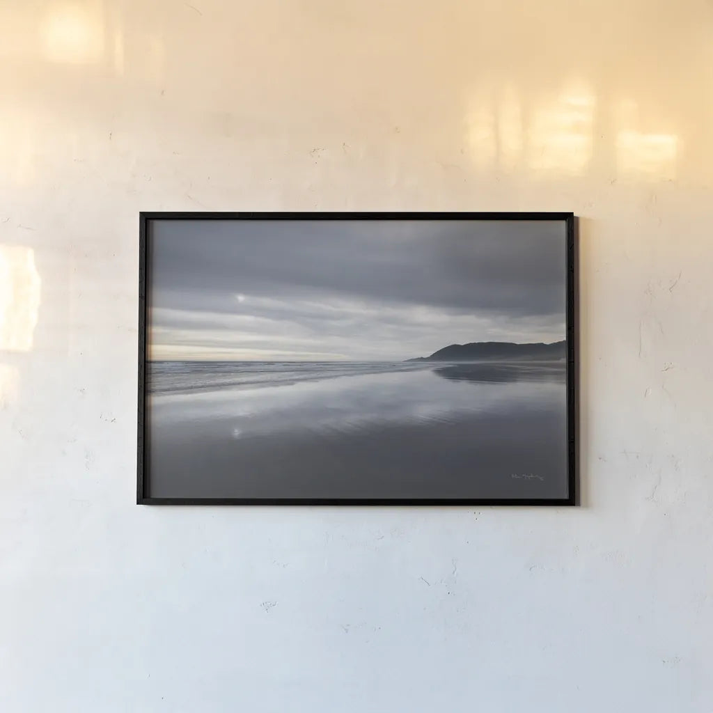 Nehalem Beach Oregon by Alan Majchrowicz. shown as a paper print in a black flame. Available as a archival giclee rolled canvas, fine art paper, or poster print. SKU 71677i.