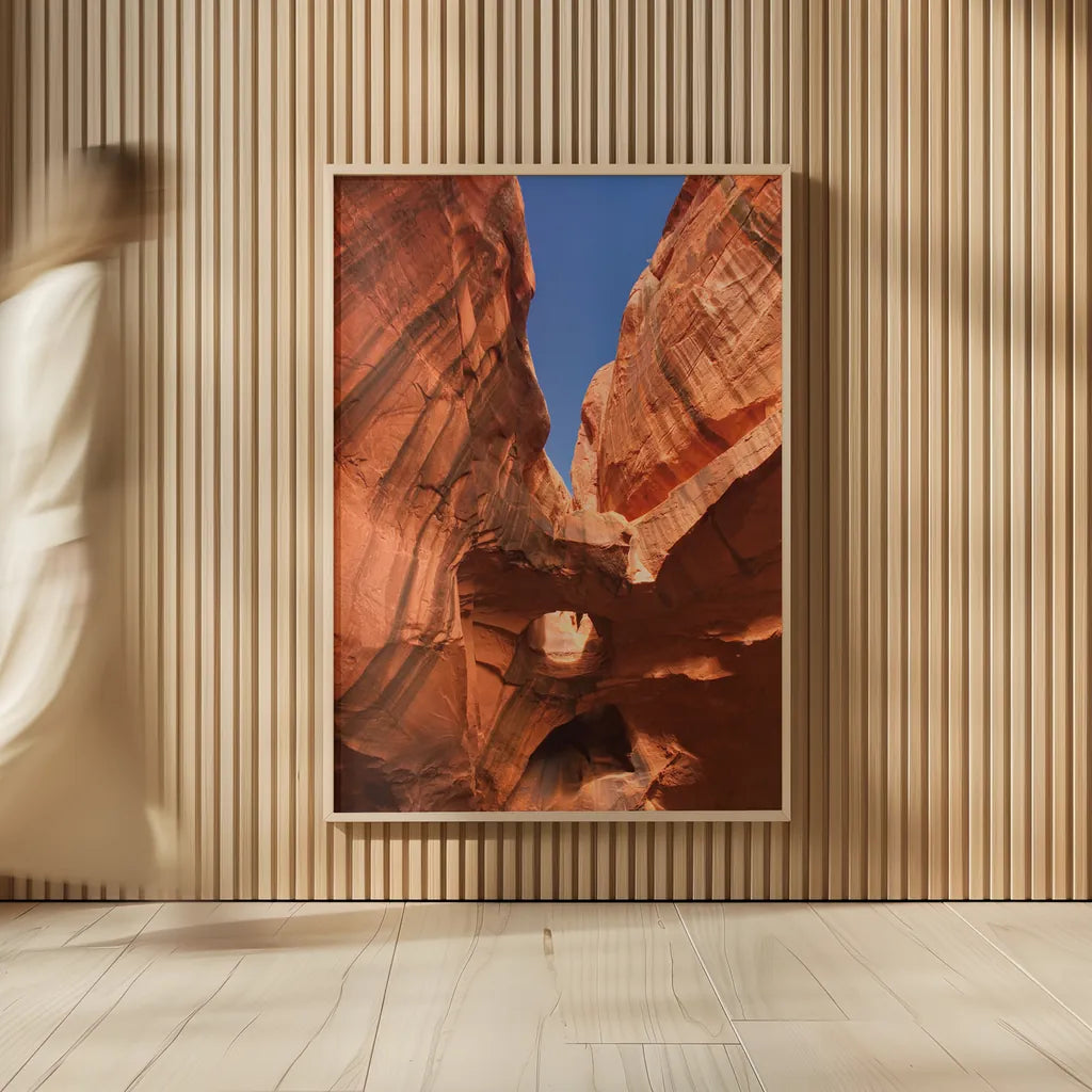 Neon Canyon I by Alan Majchrowicz. shown as over sized large wall art. Available as an archival giclee rolled canvas, fine art paper, or poster print. SKU 53583h.