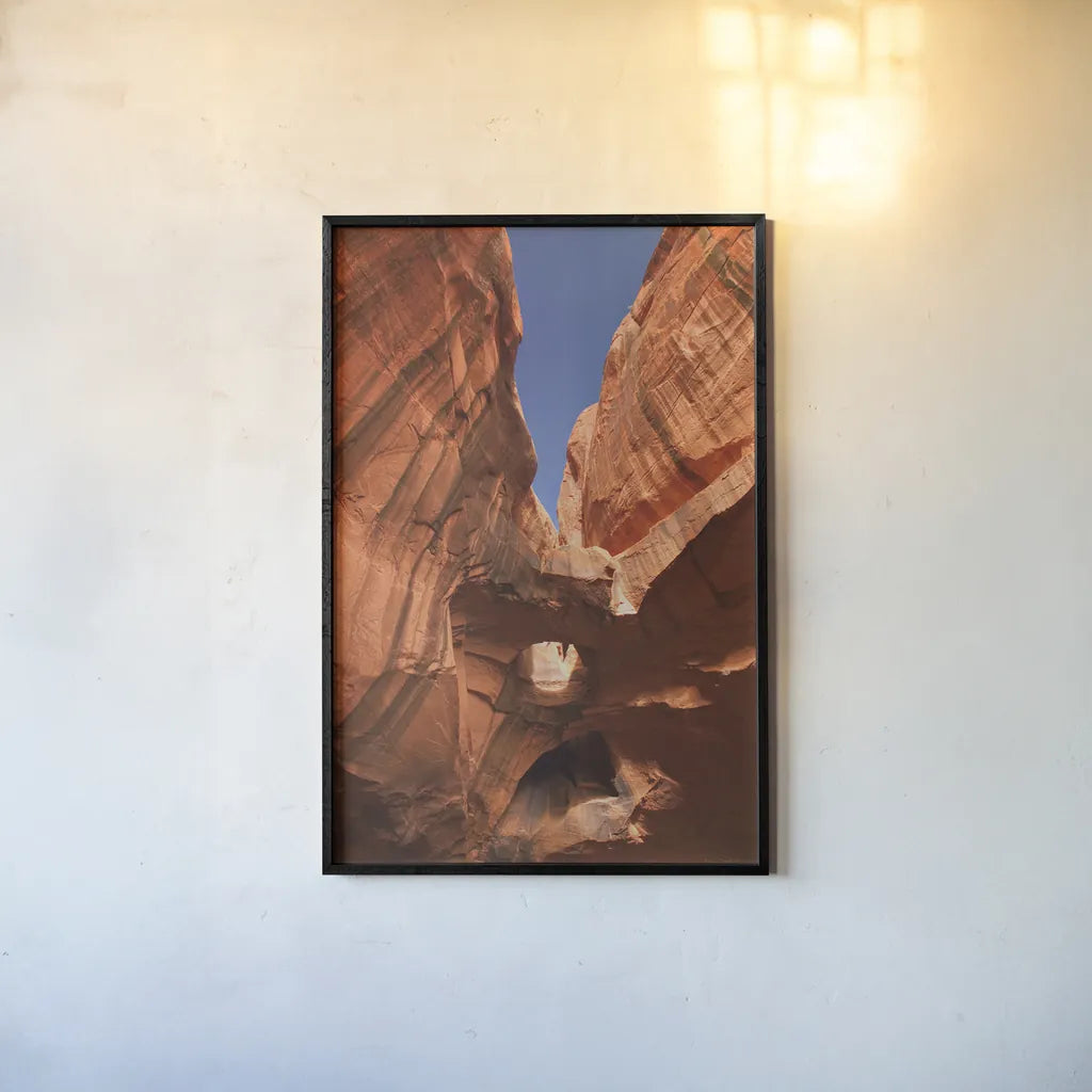 Neon Canyon I by Alan Majchrowicz. shown as a paper print in a black flame. Available as a archival giclee rolled canvas, fine art paper, or poster print. SKU 53583h.