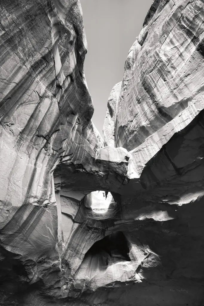 Neon Canyon I BW by Alan Majchrowicz. SKU 53664h. Archival Giclee Fine art print for wall decor.