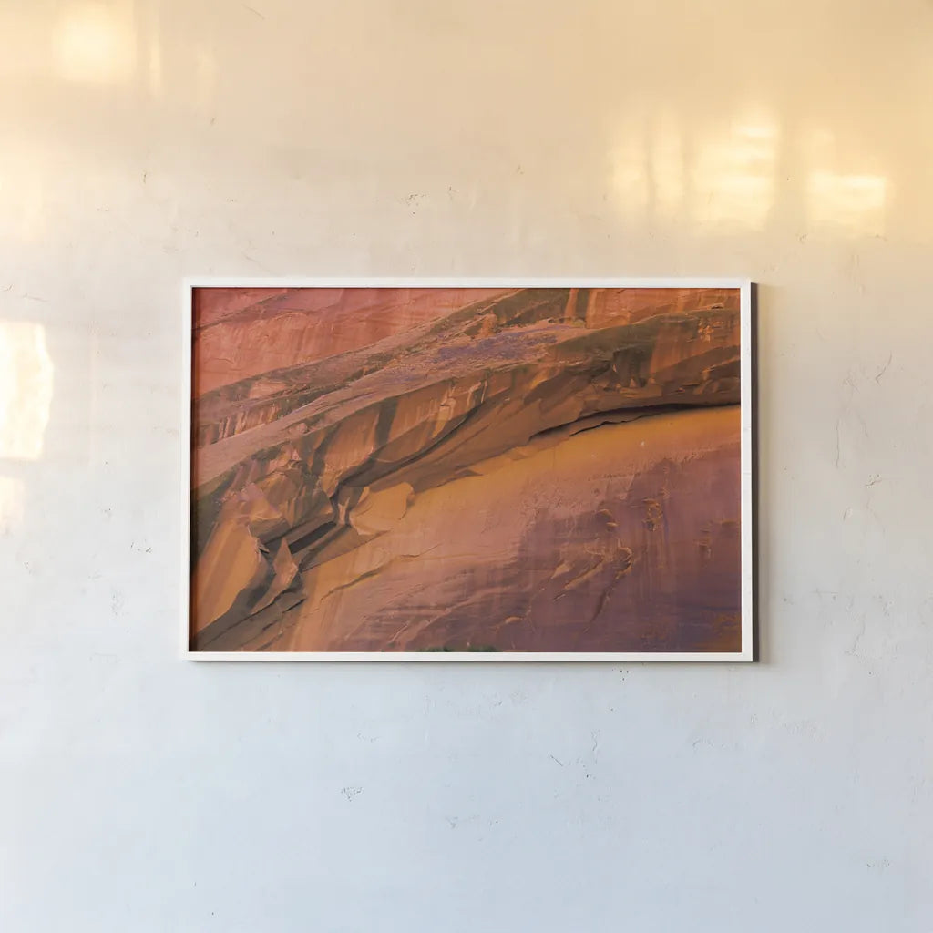 Neon Canyon II by Alan Majchrowicz. shown as a paper print in a white frame. Available as a archival giclee rolled canvas, fine art paper, or poster print. SKU 53584i.