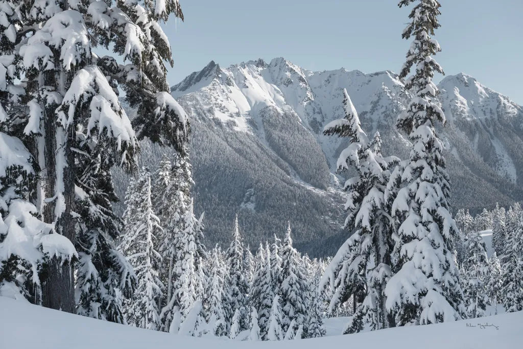 Nooksack Ridge in Winter by Alan Majchrowicz. SKU 60625i. Archival Giclee Fine art print for wall decor.