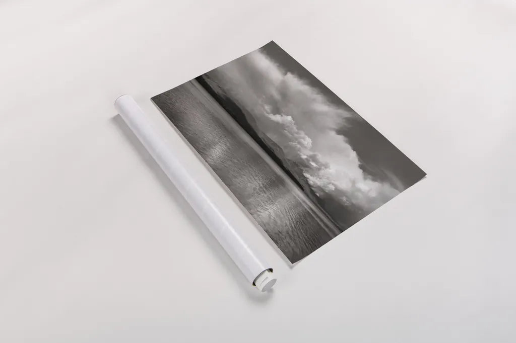 Noon Day Clouds by Alan Majchrowicz. shown as a rolled paper print. Available as archival giclee rolled canvas, fine art paper, or poster print. SKU 43060i.