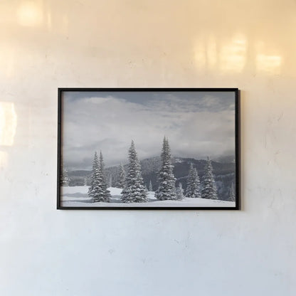 North Cascades in Winter II by Alan Majchrowicz. shown as a paper print in a black flame. Available as a archival giclee rolled canvas, fine art paper, or poster print. SKU 60622i.