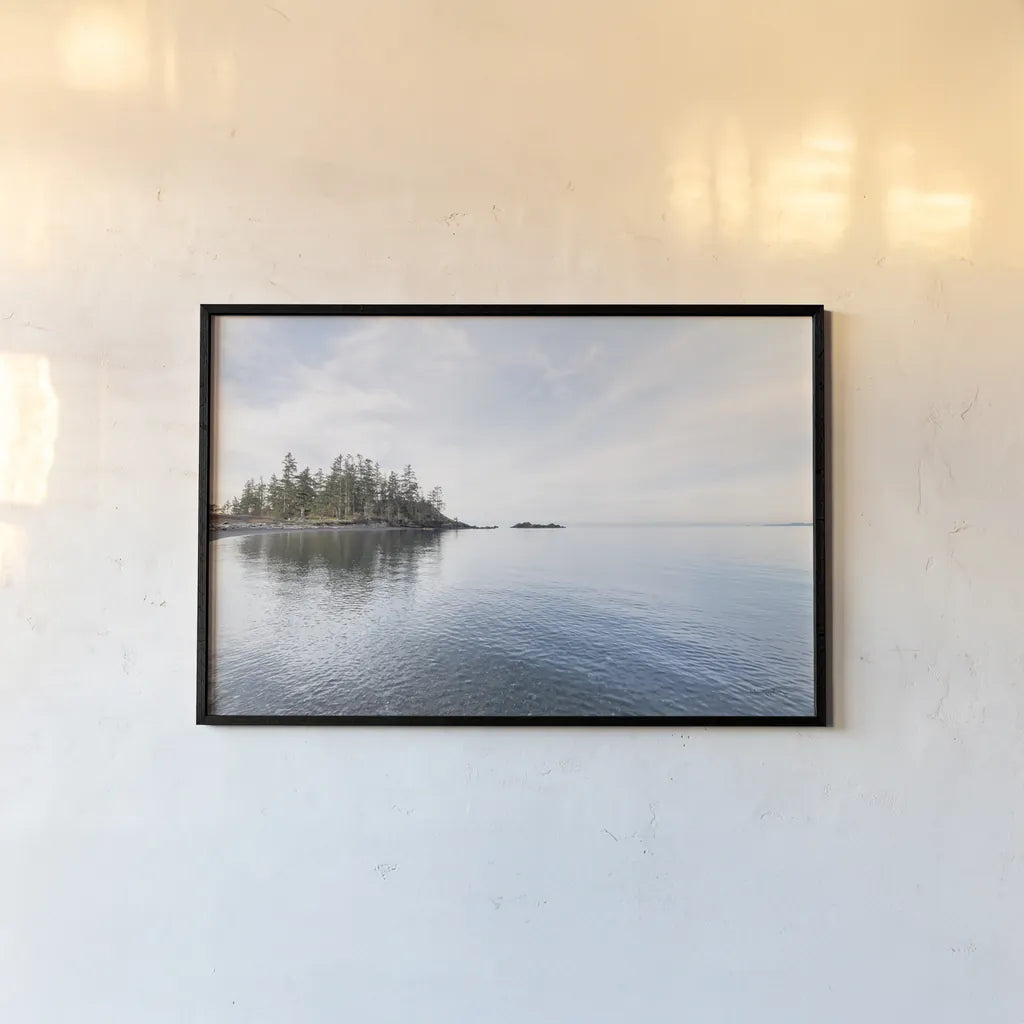 Northwest Islands by Alan Majchrowicz. shown as a paper print in a black flame. Available as a archival giclee rolled canvas, fine art paper, or poster print. SKU 77233i.