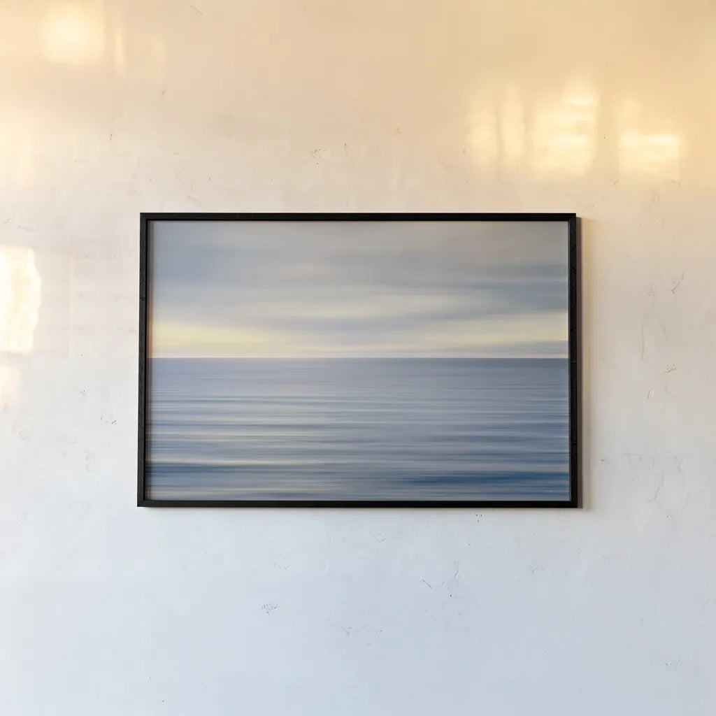 On the Horizon II no Border by Alan Majchrowicz. shown as a paper print in a black flame. Available as a archival giclee rolled canvas, fine art paper, or poster print. SKU 34038i.