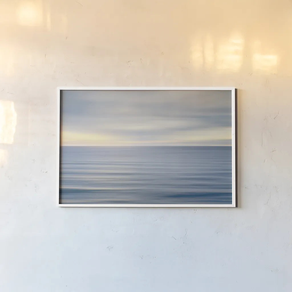 On the Horizon II no Border by Alan Majchrowicz. shown as a paper print in a white frame. Available as a archival giclee rolled canvas, fine art paper, or poster print. SKU 34038i.