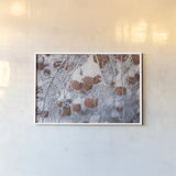 Orchard in Winter by Alan Majchrowicz. shown as a paper print in a white frame. Available as a archival giclee rolled canvas, fine art paper, or poster print. SKU 60631i.