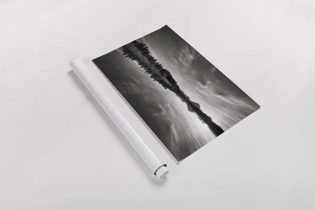 Oxbow Bend sunset Grand Teton National Park by Alan Majchrowicz. shown as a rolled paper print. Available as archival giclee rolled canvas, fine art paper, or poster print. SKU 64543i.