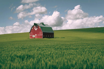 Palouse Region Red Barn I by Alan Majchrowicz. SKU 67697i. Archival Giclee Fine art print for wall decor.