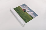Palouse Region Red Barn I by Alan Majchrowicz. shown as a rolled paper print. Available as archival giclee rolled canvas, fine art paper, or poster print. SKU 67697i.