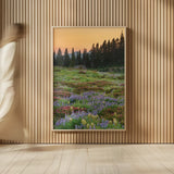Paradise Wildflower Meadows III by Alan Majchrowicz. shown as over sized large wall art. Available as an archival giclee rolled canvas, fine art paper, or poster print. SKU 81532h.