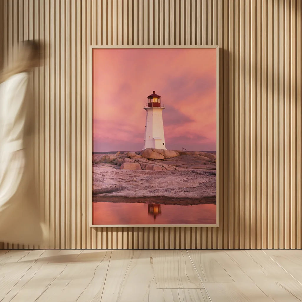 Peggys Cove by Alan Majchrowicz. shown as over sized large wall art. Available as an archival giclee rolled canvas, fine art paper, or poster print. SKU 46108h.