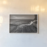 Pictured Rocks Michigan II BW by Alan Majchrowicz. shown as a paper print in a white frame. Available as a archival giclee rolled canvas, fine art paper, or poster print. SKU 50394i.
