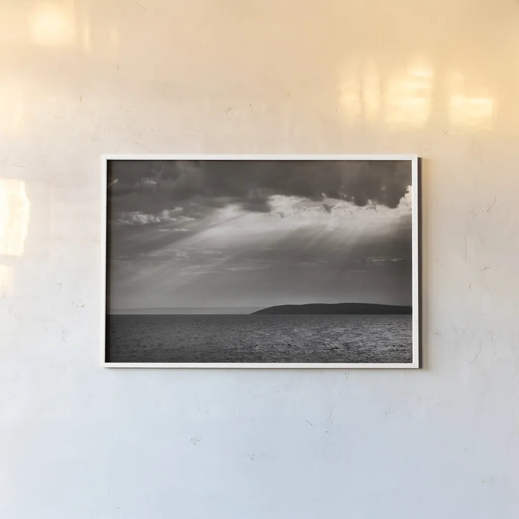 Portugal Cove by Alan Majchrowicz. shown as a paper print in a white frame. Available as a archival giclee rolled canvas, fine art paper, or poster print. SKU 89100i.