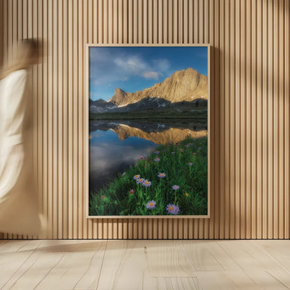 Pronghorn and Dragon Head Peaks by Alan Majchrowicz. shown as over sized large wall art. Available as an archival giclee rolled canvas, fine art paper, or poster print. SKU 81533h.