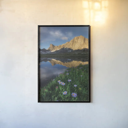 Pronghorn and Dragon Head Peaks by Alan Majchrowicz. shown as a paper print in a black flame. Available as a archival giclee rolled canvas, fine art paper, or poster print. SKU 81533h.