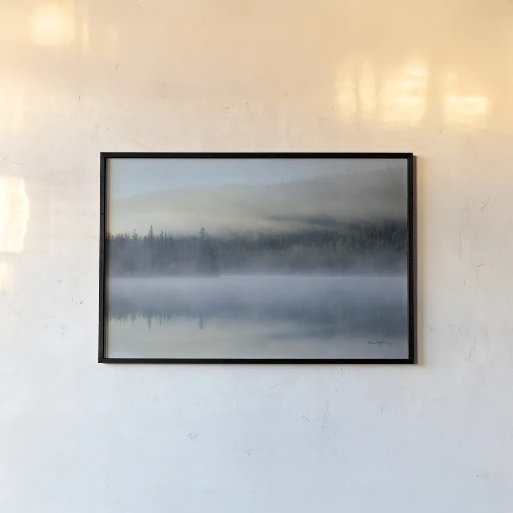 Redfish Lake Idaho by Alan Majchrowicz. shown as a paper print in a black flame. Available as a archival giclee rolled canvas, fine art paper, or poster print. SKU 71679i.