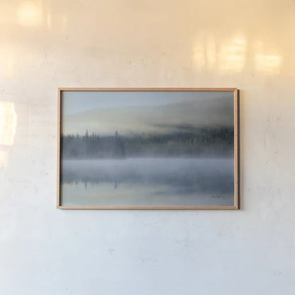 Redfish Lake Idaho by Alan Majchrowicz. shown as a paper print in a natural frame. Available as a archival giclee rolled canvas, fine art paper, or poster print. SKU 71679i.