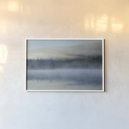 Redfish Lake Idaho by Alan Majchrowicz. shown as a paper print in a white frame. Available as a archival giclee rolled canvas, fine art paper, or poster print. SKU 71679i.