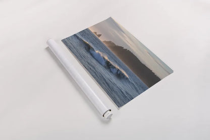 Rialto Beach Waves by Alan Majchrowicz. shown as a rolled paper print. Available as archival giclee rolled canvas, fine art paper, or poster print. SKU 86303i.