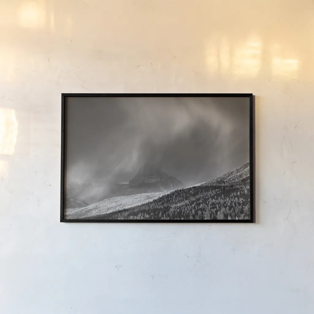 Rising Mist by Alan Majchrowicz. shown as a paper print in a black flame. Available as a archival giclee rolled canvas, fine art paper, or poster print. SKU 27786i.