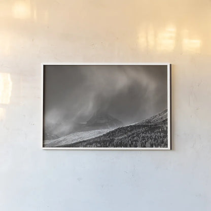 Rising Mist by Alan Majchrowicz. shown as a paper print in a white frame. Available as a archival giclee rolled canvas, fine art paper, or poster print. SKU 27786i.