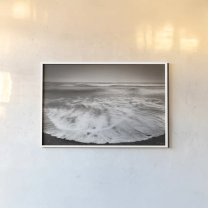 Ruby Beach I by Alan Majchrowicz. shown as a paper print in a white frame. Available as a archival giclee rolled canvas, fine art paper, or poster print. SKU 19548i.