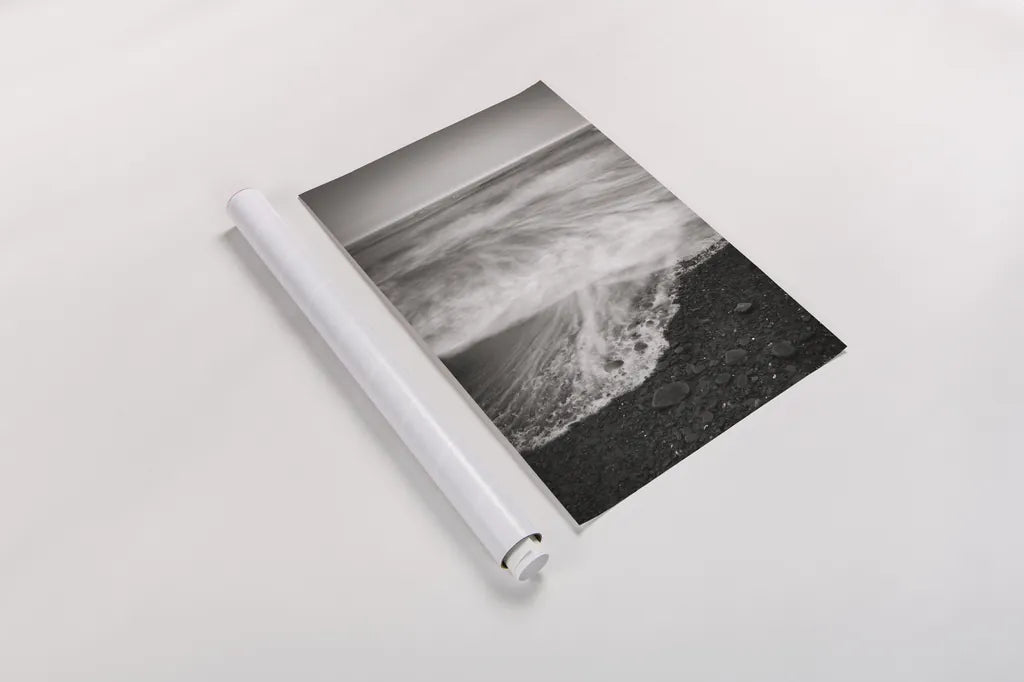 Ruby Beach II by Alan Majchrowicz. shown as a rolled paper print. Available as archival giclee rolled canvas, fine art paper, or poster print. SKU 19549h.