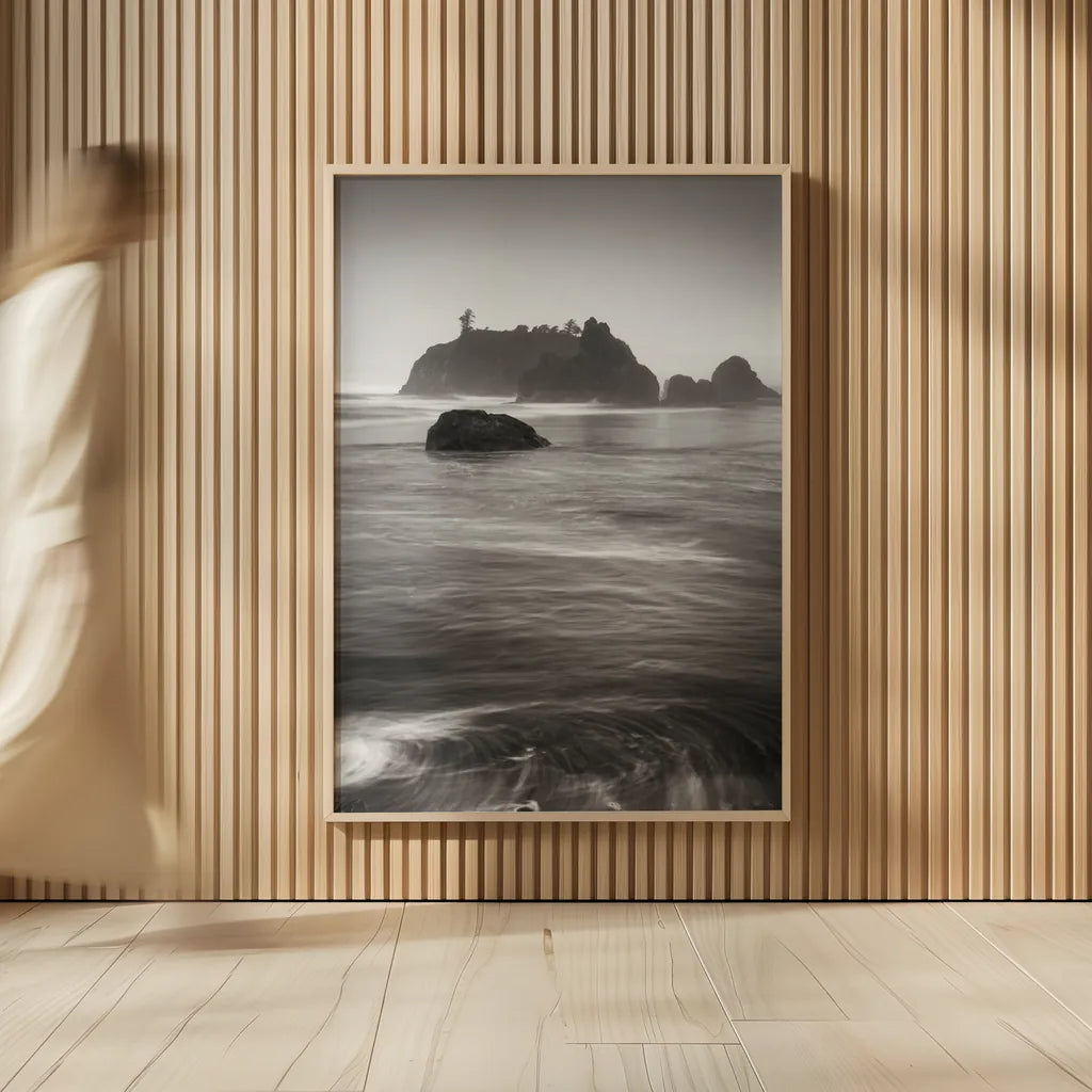 Ruby Beach III by Alan Majchrowicz. shown as over sized large wall art. Available as an archival giclee rolled canvas, fine art paper, or poster print. SKU 98887h.