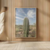 Saguaro by Alan Majchrowicz. shown as over sized large wall art. Available as an archival giclee rolled canvas, fine art paper, or poster print. SKU 61459h.