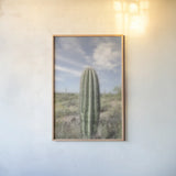 Saguaro by Alan Majchrowicz. shown as a paper print in a natural frame. Available as a archival giclee rolled canvas, fine art paper, or poster print. SKU 61459h.