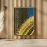 Saguaro Detail by Alan Majchrowicz. shown as over sized large wall art. Available as an archival giclee rolled canvas, fine art paper, or poster print. SKU 86030h.