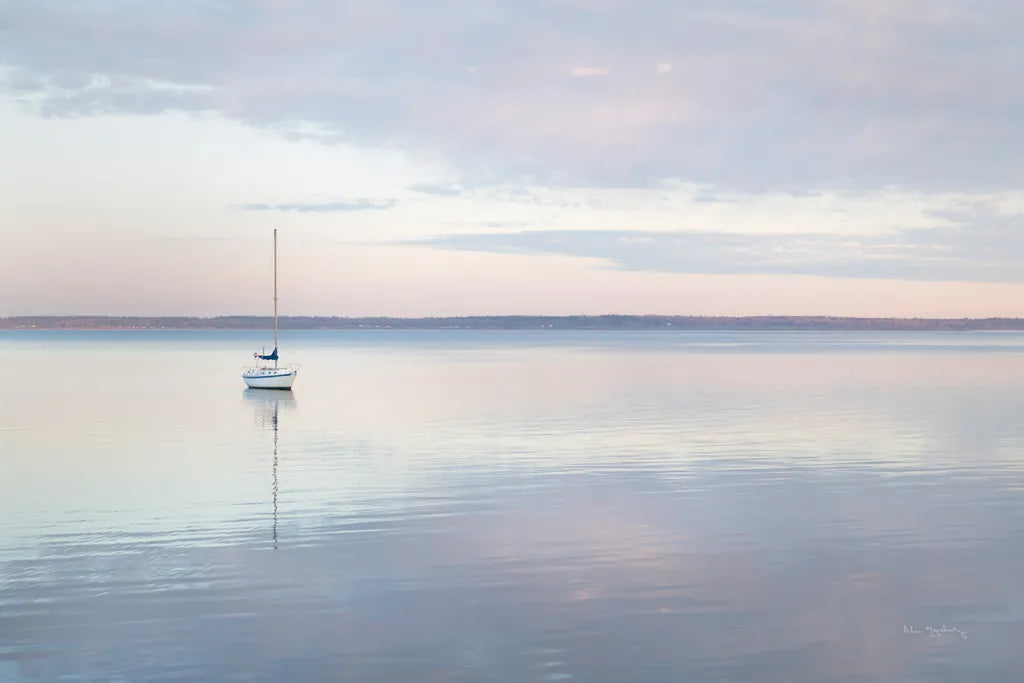Sailboat in Bellingham Bay I by Alan Majchrowicz. SKU 61439i. Archival Giclee Fine art print for wall decor.