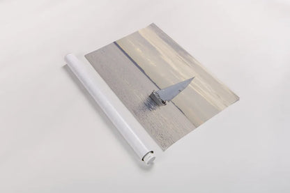 Sailboat in Semiahmoo Bay by Alan Majchrowicz. shown as a rolled paper print. Available as archival giclee rolled canvas, fine art paper, or poster print. SKU 46112i.