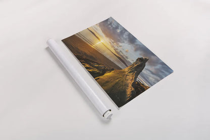 Samish Bay Sunset I by Alan Majchrowicz. shown as a rolled paper print. Available as archival giclee rolled canvas, fine art paper, or poster print. SKU 33806i.