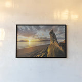 Samish Bay Sunset I by Alan Majchrowicz. shown as a paper print in a black flame. Available as a archival giclee rolled canvas, fine art paper, or poster print. SKU 33806i.