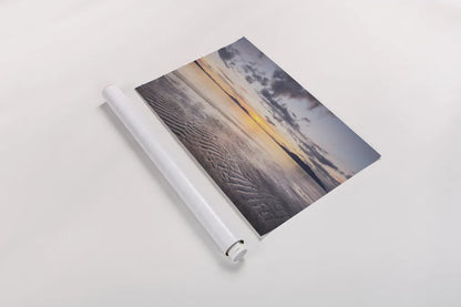 Samish Bay Sunset II by Alan Majchrowicz. shown as a rolled paper print. Available as archival giclee rolled canvas, fine art paper, or poster print. SKU 33807i.