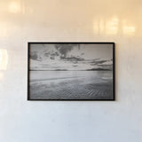 Samish Bay Sunset II BW by Alan Majchrowicz. shown as a paper print in a black flame. Available as a archival giclee rolled canvas, fine art paper, or poster print. SKU 33852i.