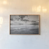 Samish Bay Sunset II BW by Alan Majchrowicz. shown as a paper print in a natural frame. Available as a archival giclee rolled canvas, fine art paper, or poster print. SKU 33852i.