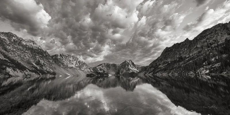 Sawtooth Lake Reflection I Crop by Alan Majchrowicz