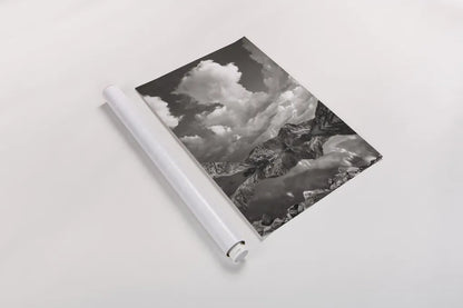 Sawtooth Lake Reflection II by Alan Majchrowicz. shown as a rolled paper print. Available as archival giclee rolled canvas, fine art paper, or poster print. SKU 64554h.