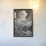 Sawtooth Lake Reflection II by Alan Majchrowicz. shown as a paper print in a black flame. Available as a archival giclee rolled canvas, fine art paper, or poster print. SKU 64554h.