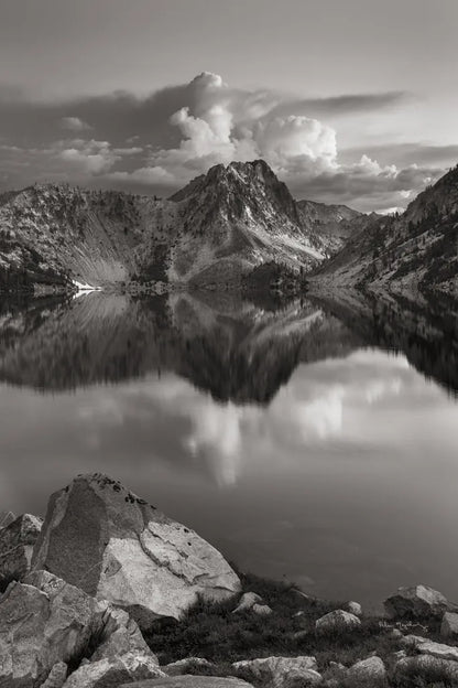 Sawtooth Lake Sawtooth Mountains Idaho by Alan Majchrowicz. SKU 71977h. Archival Giclee Fine art print for wall decor.