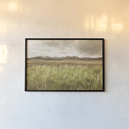 Sawtooth Mountains Idaho II by Alan Majchrowicz. shown as a paper print in a black flame. Available as a archival giclee rolled canvas, fine art paper, or poster print. SKU 71599i.